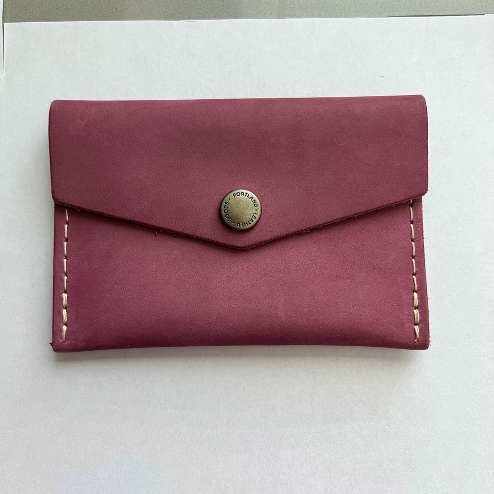 Portland Leather goods foxglove mini envelope wallet